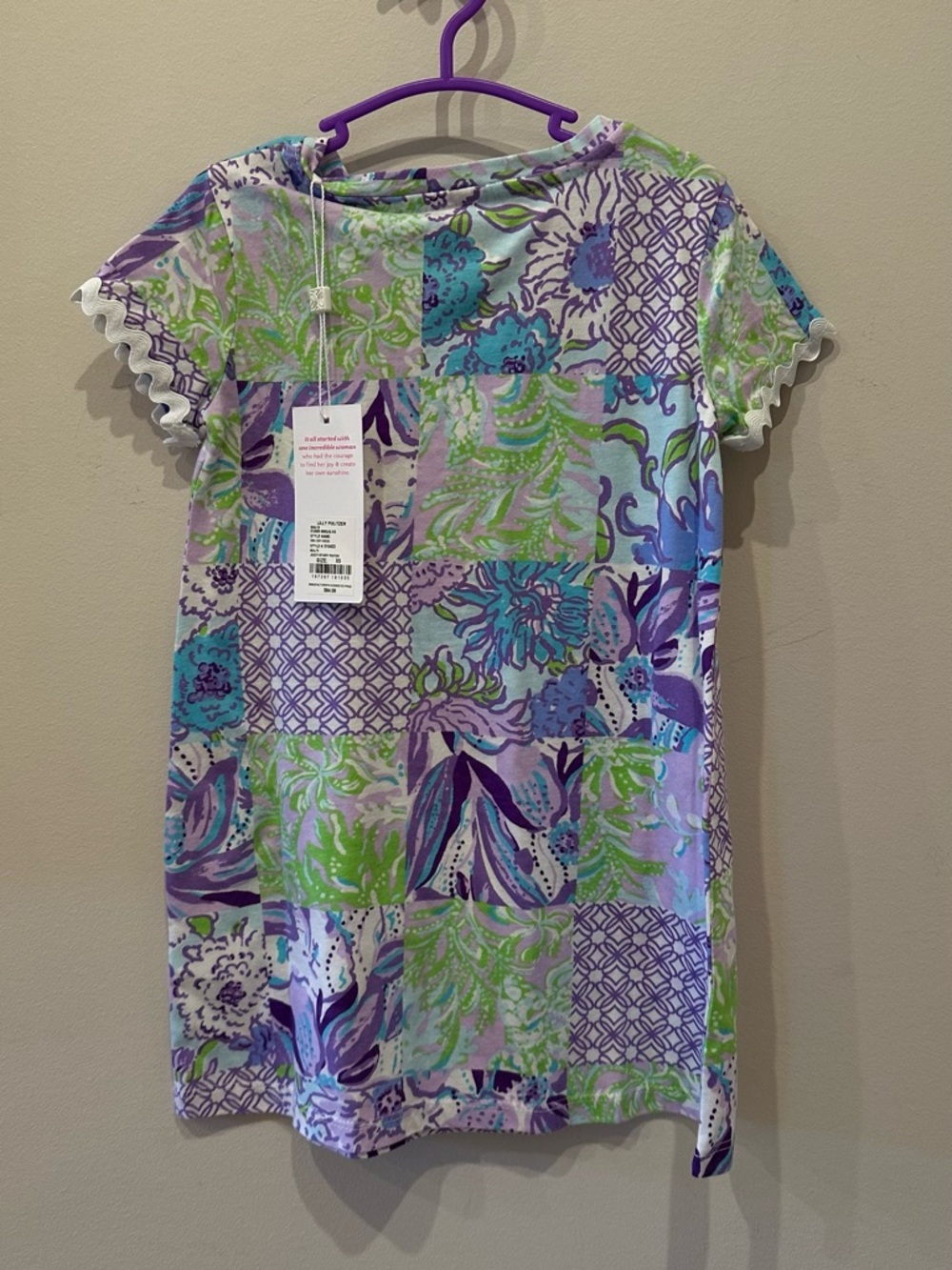 Lilly Pulitzer Multi-Print Tunic in Lavender, Aqua & Lime